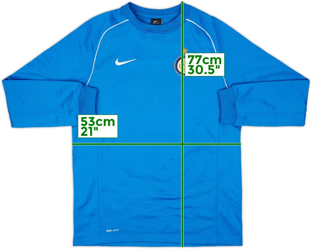 2015-16 Inter Milan Nike Sweat Top - 7/10 - (L)