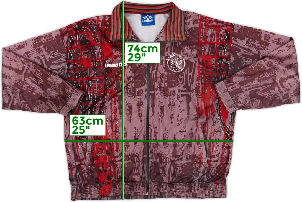 1995-96 Ajax Umbro Track Jacket - 8/10 - (XL)