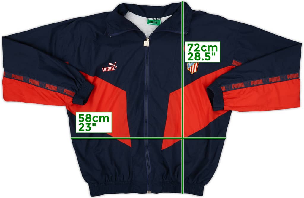 1996-98 Atletico Madrid Puma Track Jacket - 9/10 - (XL)