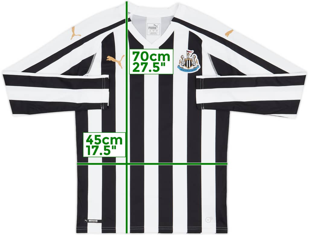2018-19 Newcastle Home L/S Shirt - 9/10 - (S)