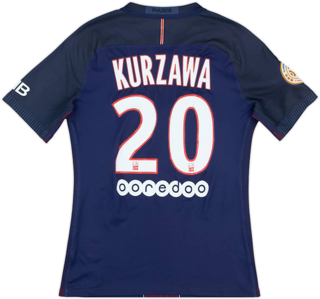 2016-17 Paris Saint-Germain Match Issue Home Shirt Kurzawa #20