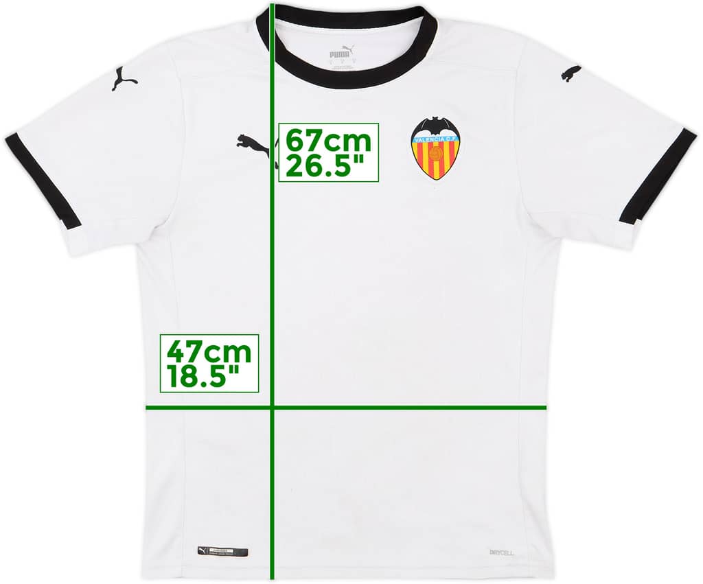 2020-21 Valencia Home Shirt - 5/10 - (S)