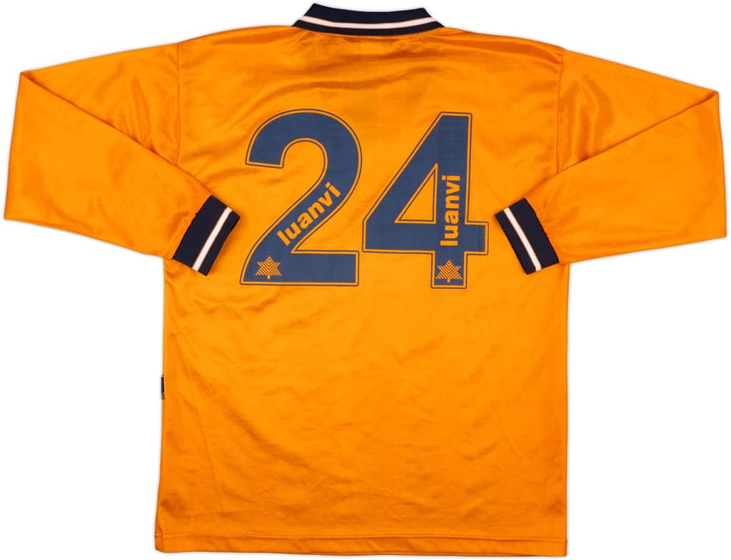 1998-99 Valencia Match Issue Away L/S Shirt #24