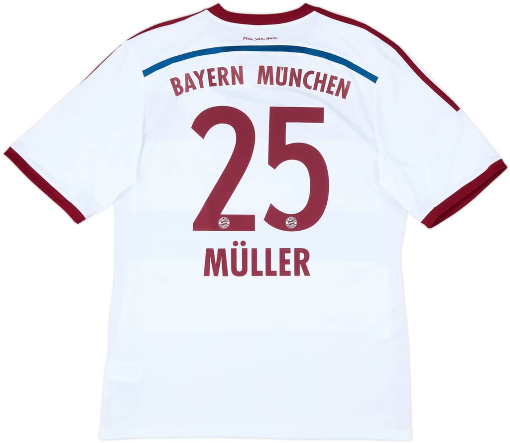 2014-15 Bayern Munich Away Shirt Muller #25 - 9/10 - (XL)