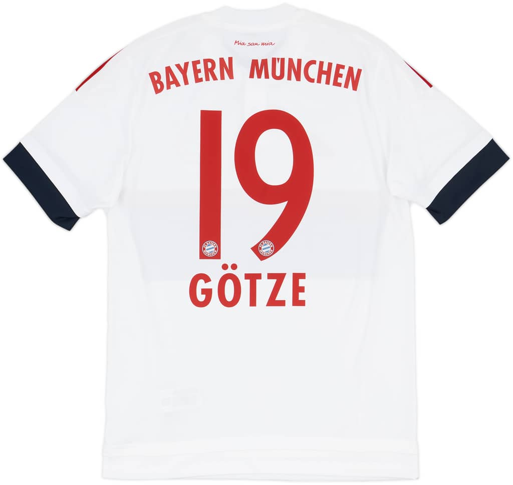 2015-16 Bayern Munich Away Shirt Gotze #19 - 7/10 - (S)