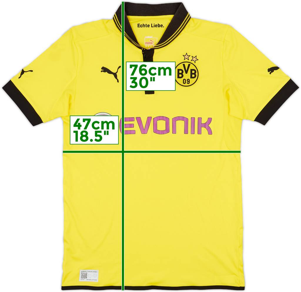 2012-13 Borussia Dortmund Home Shirt - 9/10 - (M)