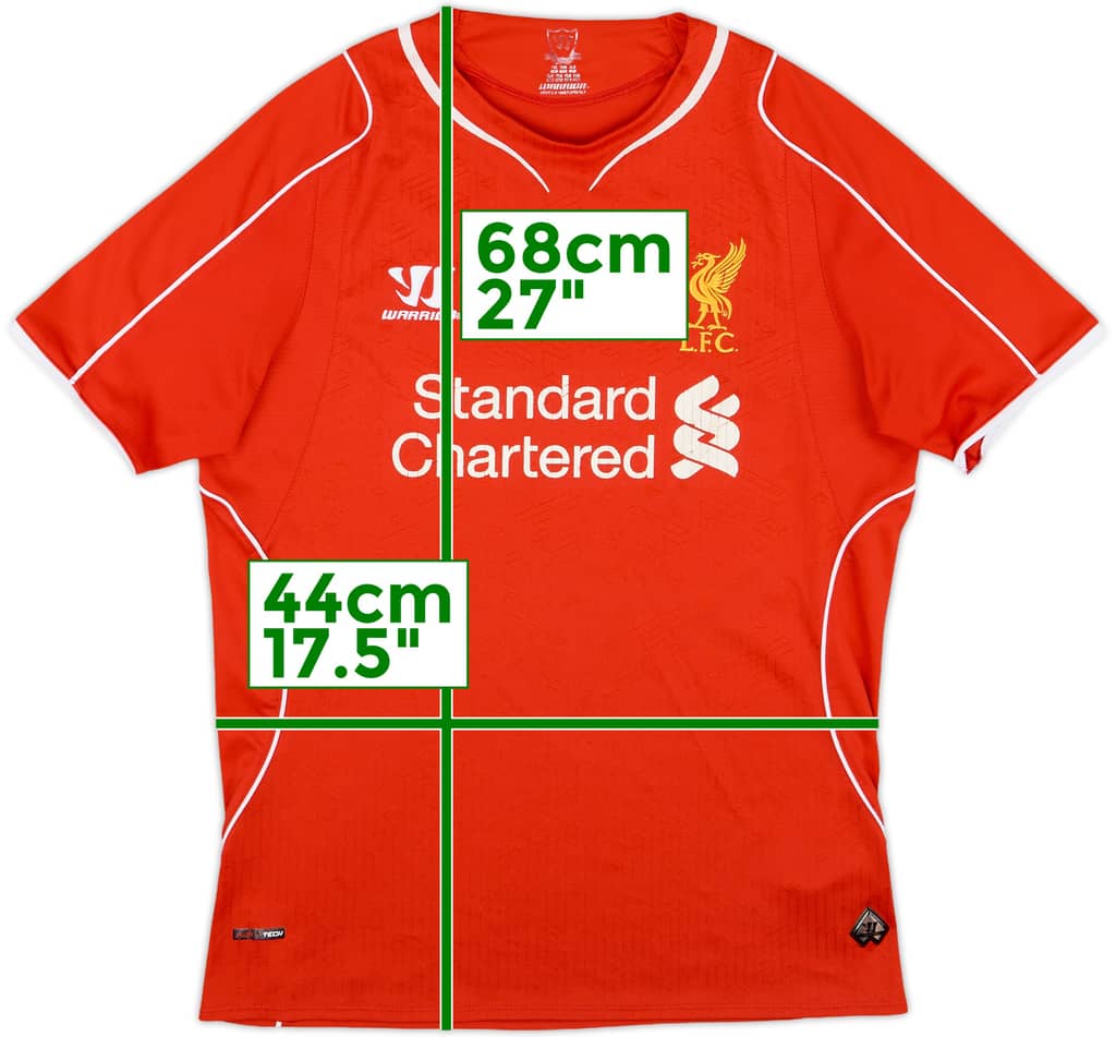 2014-15 Liverpool Home Shirt - 6/10 - (XL.Boys)