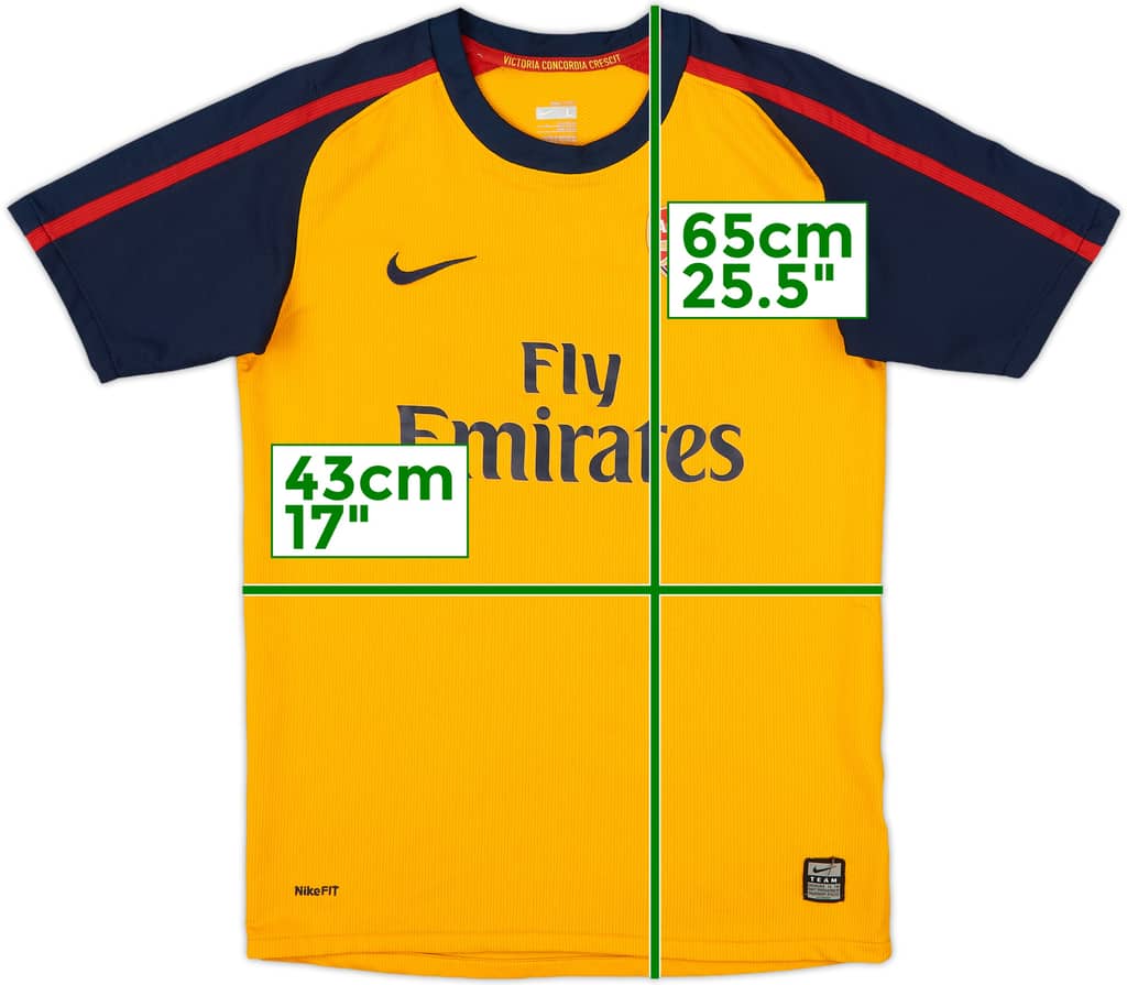 2008-09 Arsenal Away Shirt - 6/10 - (L.Boys)