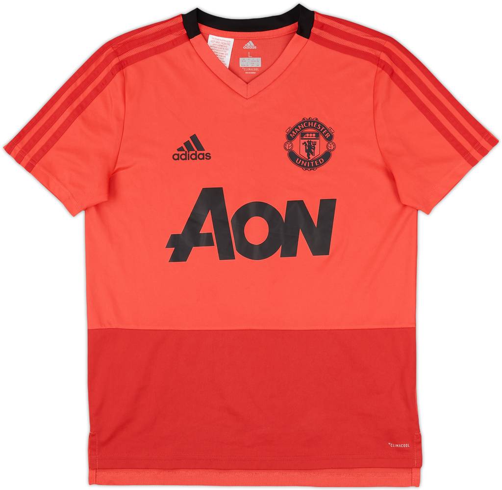 2018-19 Manchester United adidas Training Shirt - 8/10 - (L.Boys)