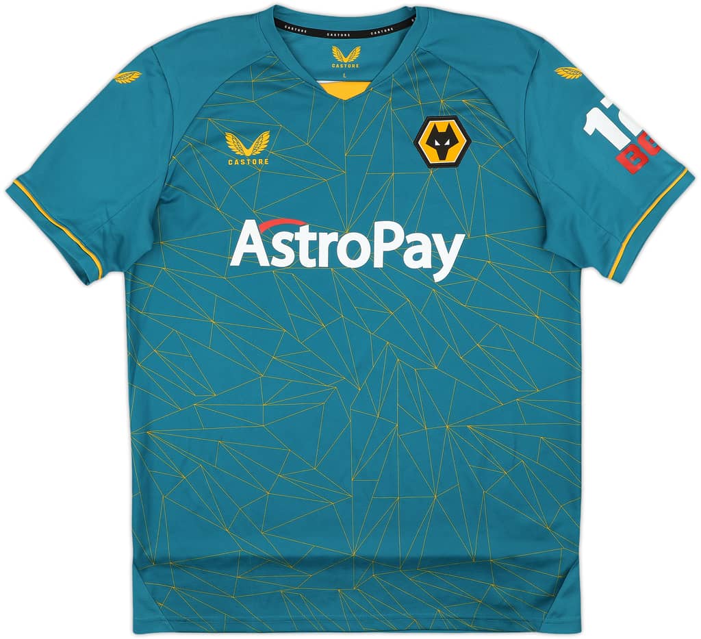 2022-23 Wolves Away Shirt Guedes #17 - 9/10 - (L)