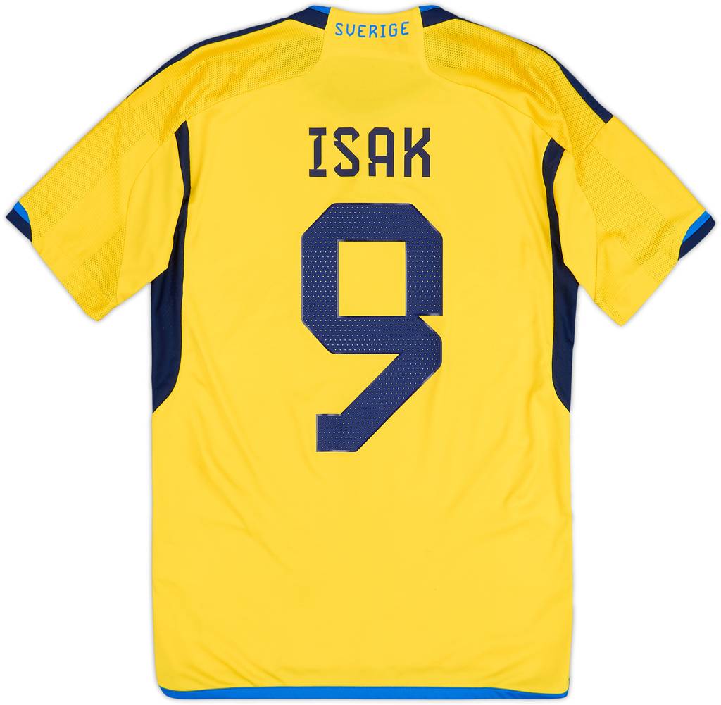 2022-23 Sweden Home Shirt Isak #9 - 6/10 - (XS)