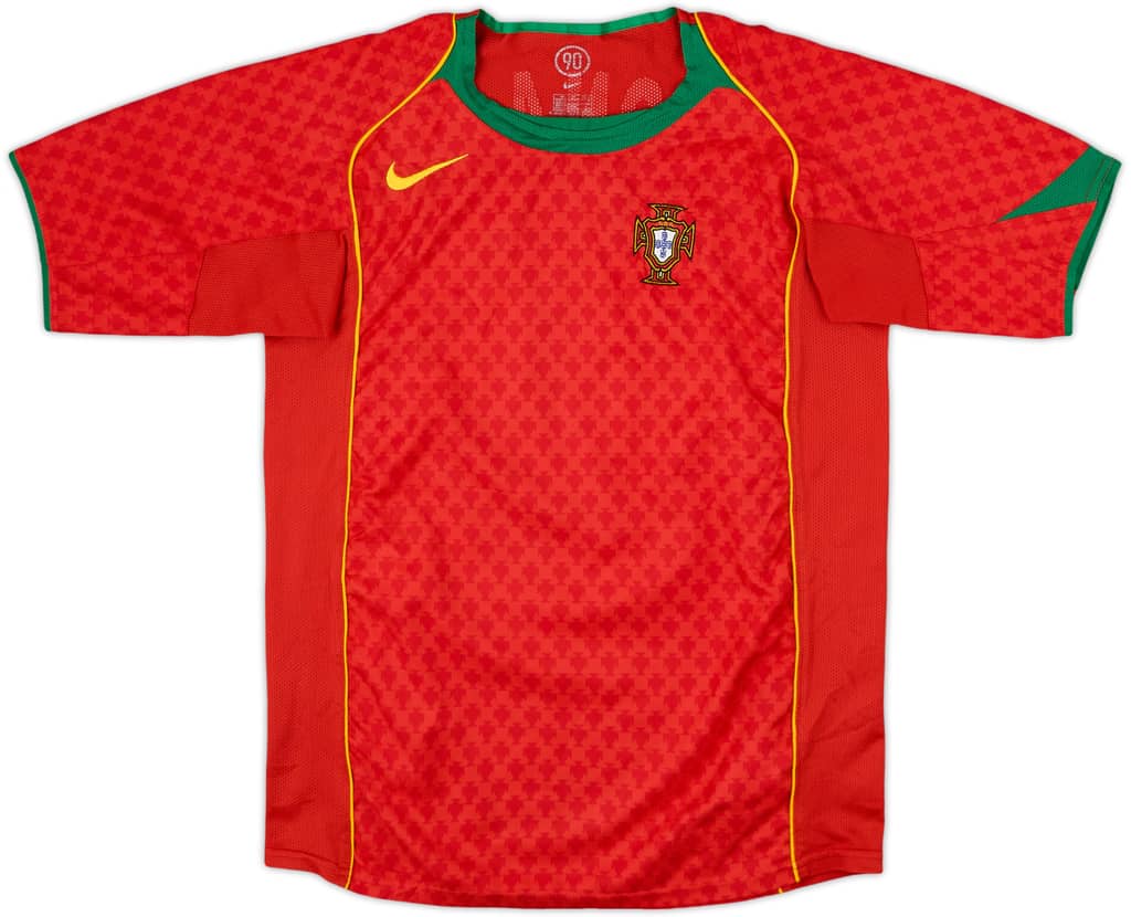 2004-06 Portugal Home Shirt C. Ronaldo #17 - 6/10 - (M.Boys)
