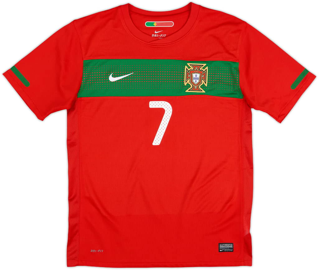 2010-11 Portugal Home Shirt Ronaldo #7 - 9/10 - (XL.Boys)