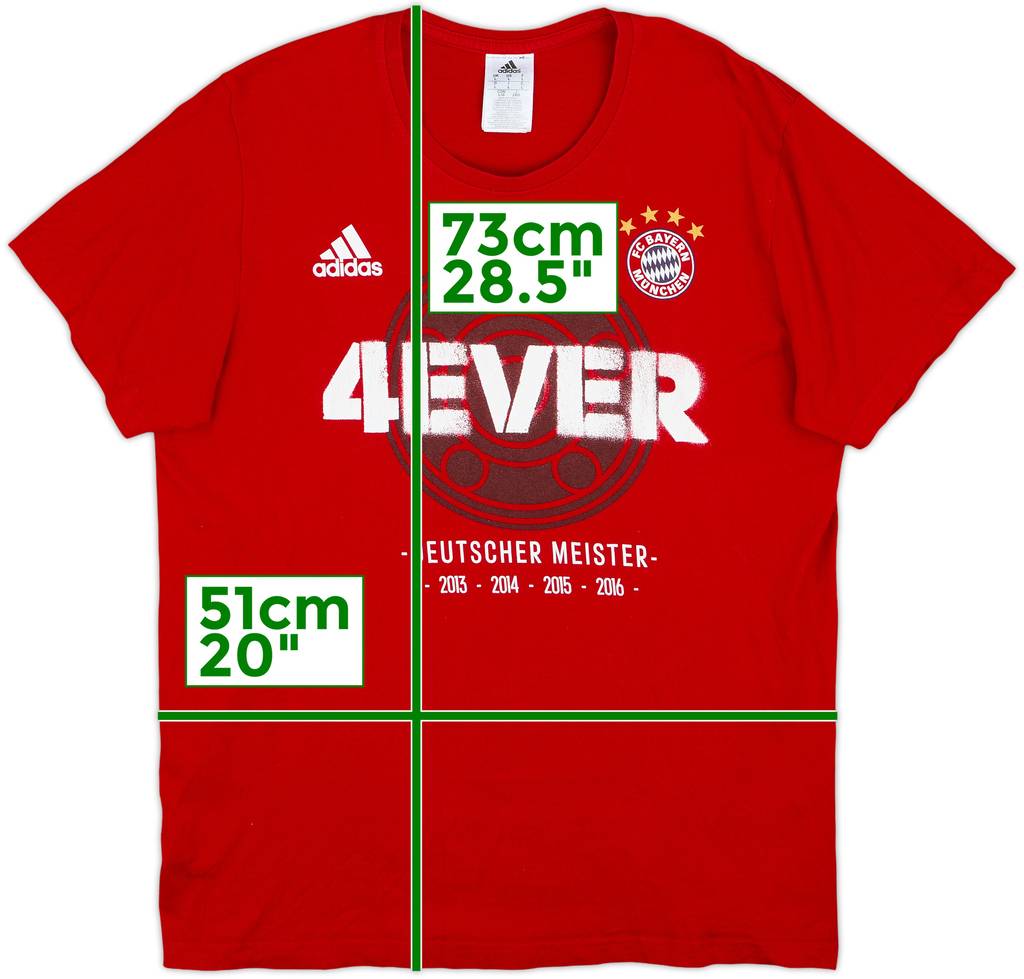 2015-16 Bayern Munich adidas Cotton Tee - 9/10 - (L)