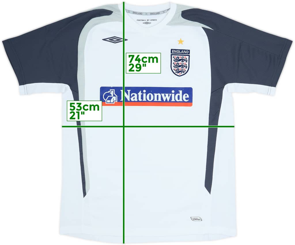 2005-07 England Umbro Training Shirt - 5/10 - (M)