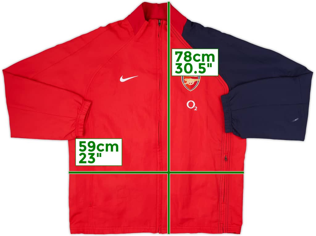 2004-05 Arsenal Nike Track Jacket - 8/10 - (M)