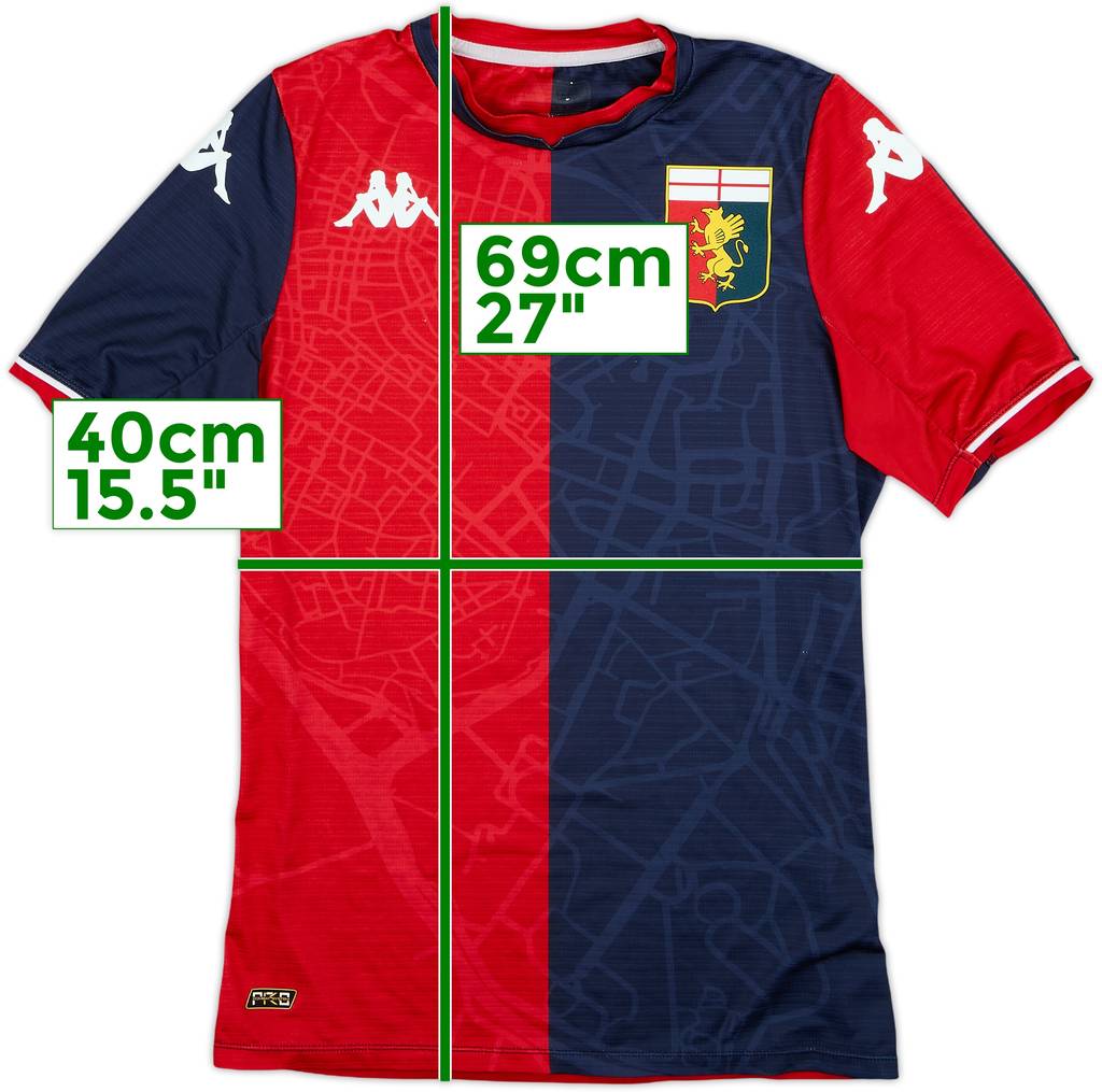 2021-22 Genoa Home Shirt - 7/10 - (S)