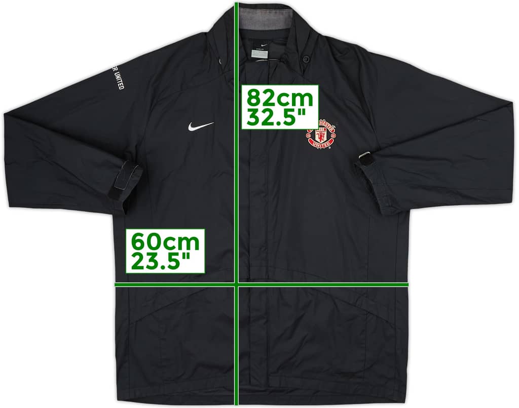 2006-07 Manchester United Nike Hooded Track Jacket - 6/10 - (M)