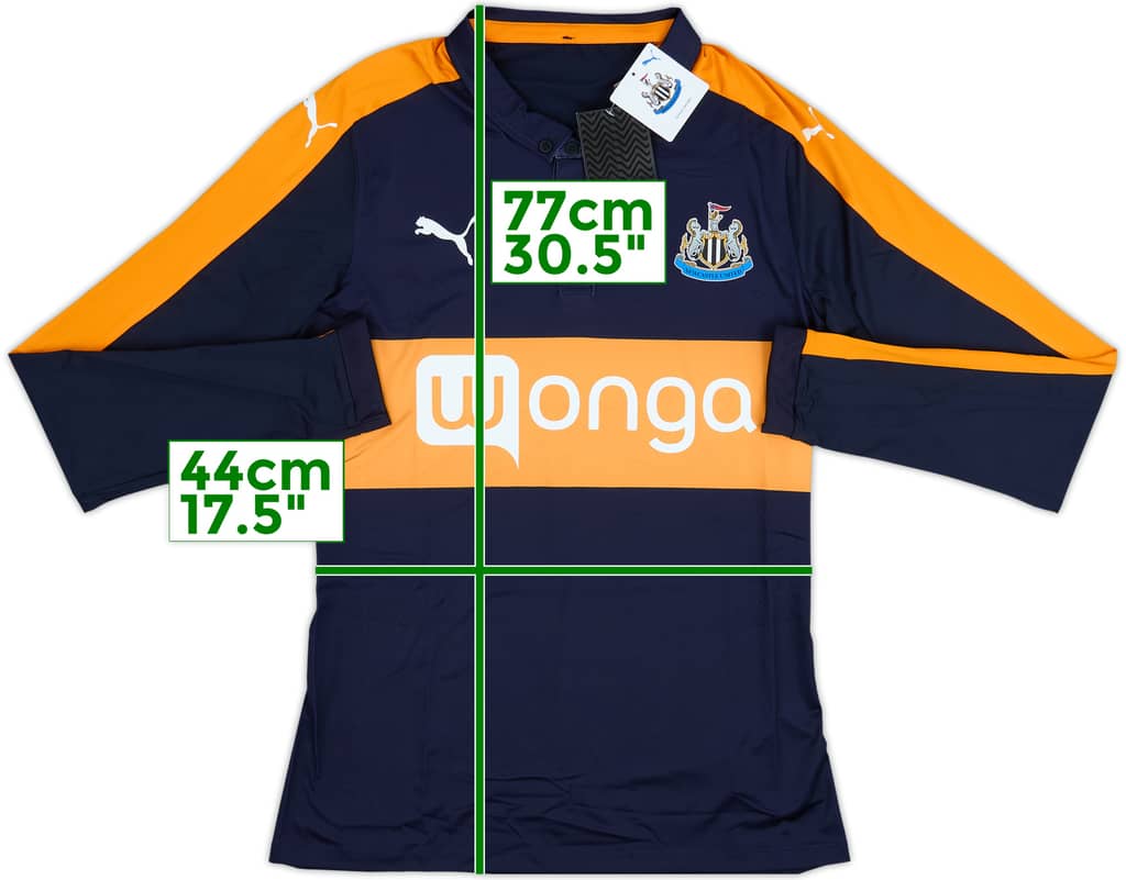 2016-17 Newcastle Player Issue ACTV Fit Away L/S Shirt (XL)