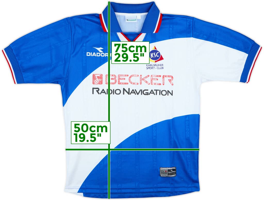 1999-00 Karlsruhe Home Shirt - 5/10 - (M)