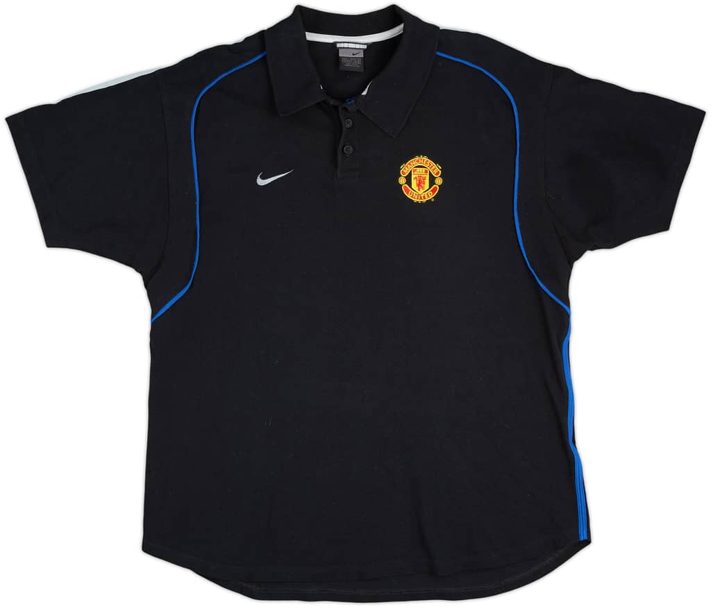 2002-03 Manchester United Nike Polo Shirt - 8/10 - (L)
