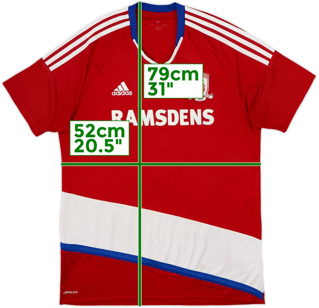 2016-17 Middlesbrough Home Shirt - 4/10 - (L)