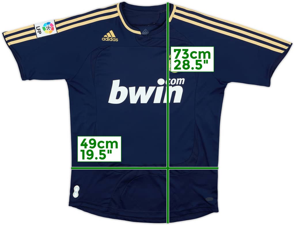 2007-08 Real Madrid Camiseta Visitante - 8/10 - (XL.Boys)