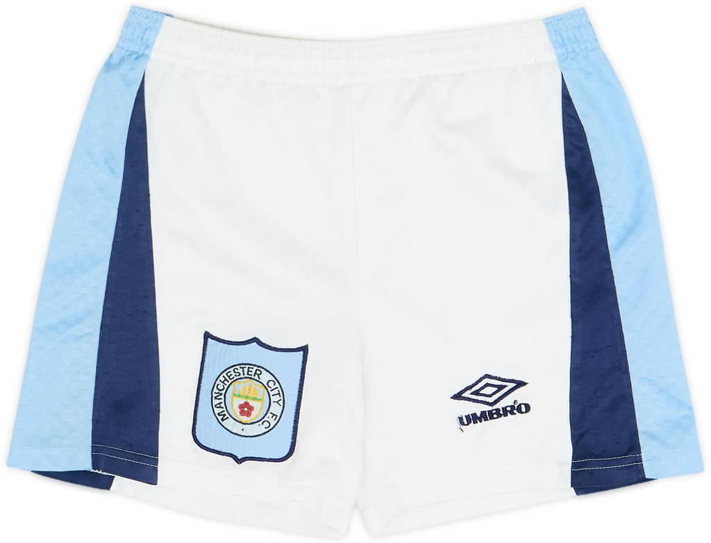 1995-97 Manchester City Home Shorts - 8/10 - (S.Boys)