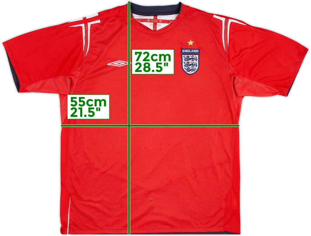 2004-06 England Away Shirt - 5/10 - (XL)