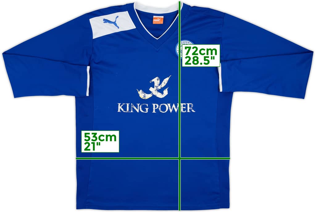 2012-13 Leicester Home L/S Shirt - 4/10 - (XL)