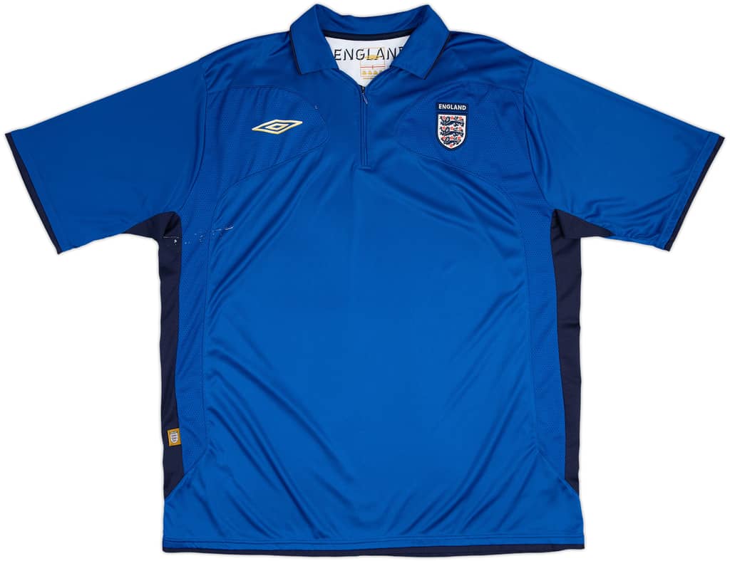 2004-06 England Umbro 1/4 Zip Polo Shirt - 5/10 - (XXL)