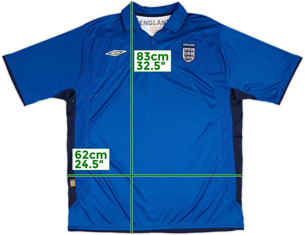 2004-06 England Umbro 1/4 Zip Polo Shirt - 5/10 - (XXL)