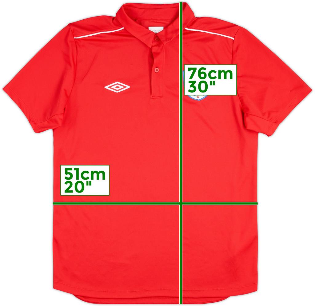 2010-12 England Umbro Polo Shirt - 8/10 - (L)