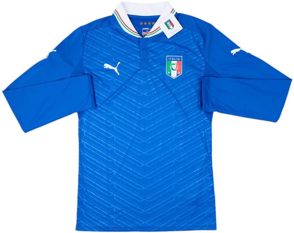 2012-13 Italy Player Issue Home L/S Shirt (M)