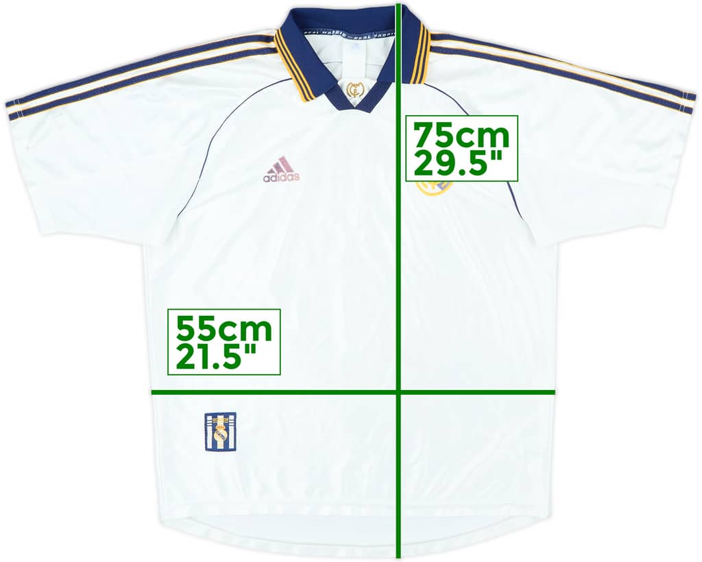 1998-00 Real Madrid Home Shirt - 5/10 - (M)