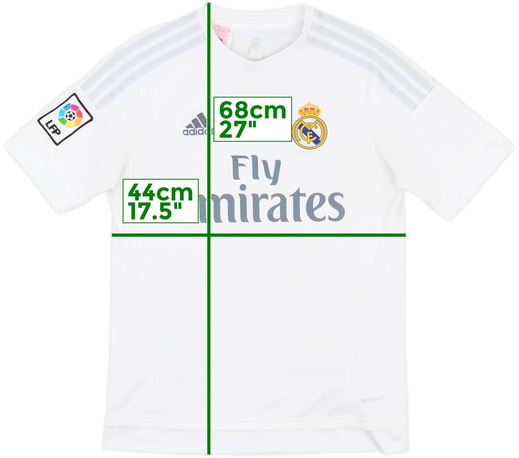 2015-16 Real Madrid Home Shirt - 8/10 - (XL.Boys)