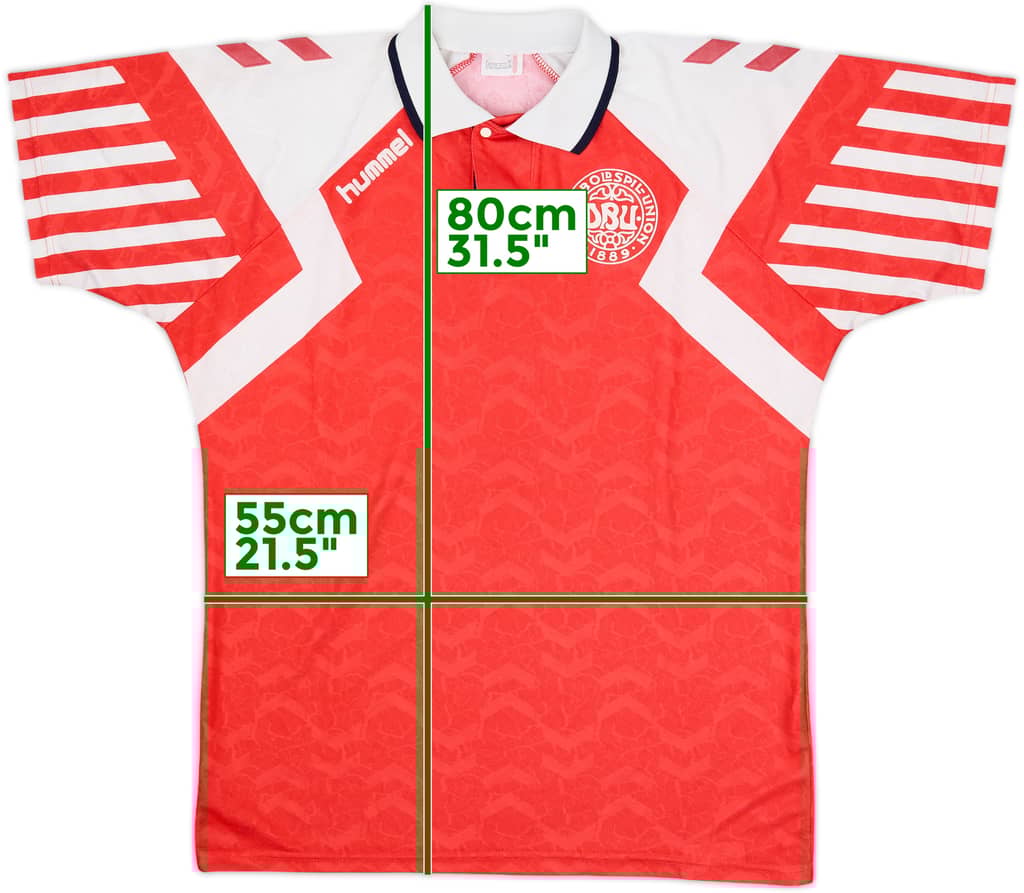 1992-93 Denmark Home Shirt - 8/10 - (XL)