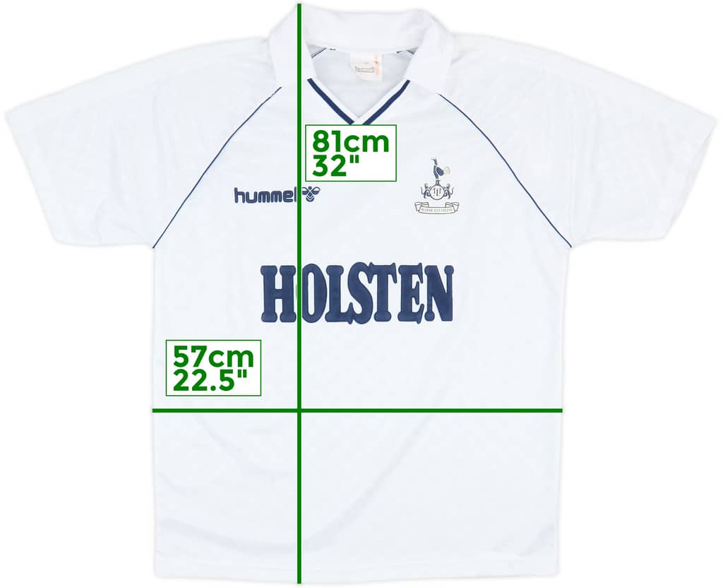 1987-89 Tottenham Home Shirt - 10/10 - (XL)
