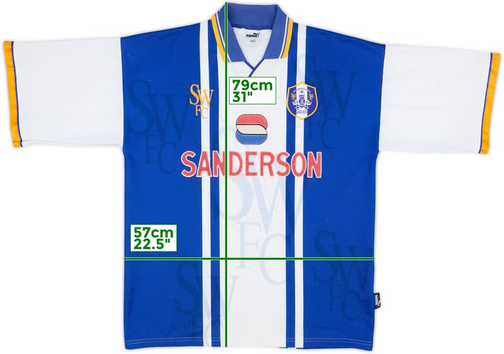 1995-97 Sheffield Wednesday Home Shirt - 8/10 - (XL)