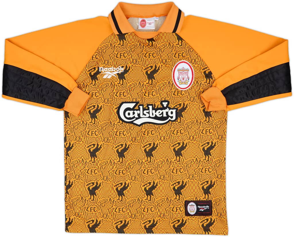 1996-97 Liverpool GK Shirt - 9/10 - (Y)