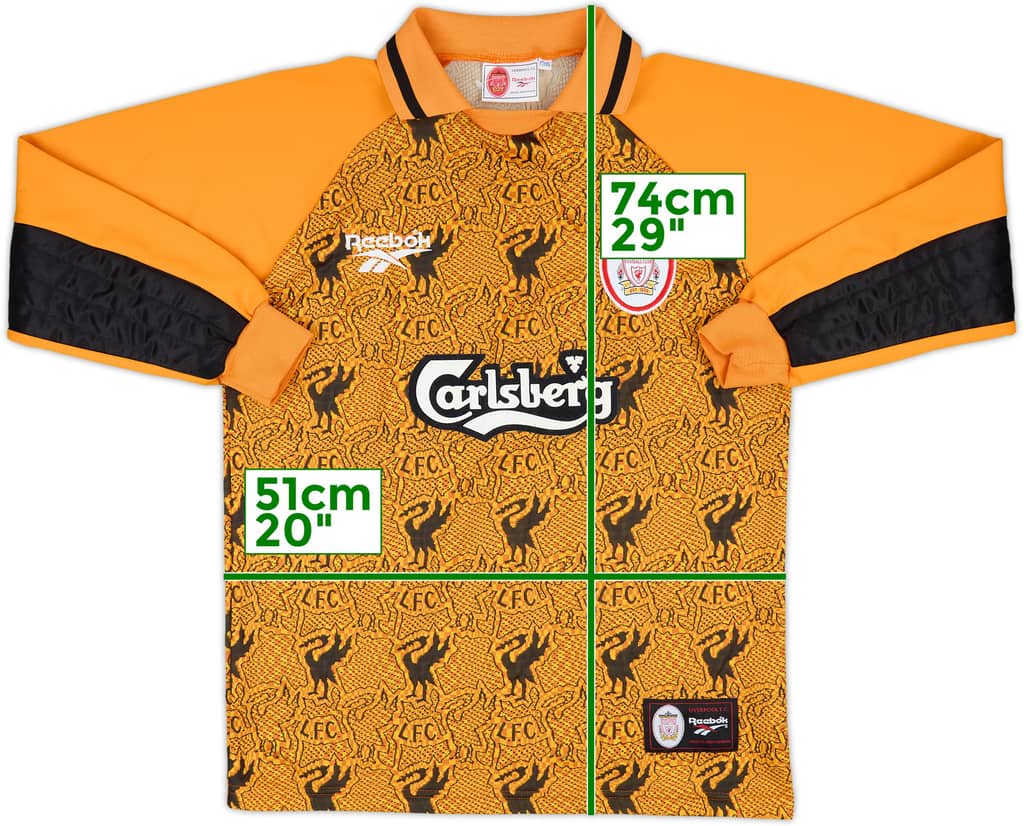 1996-97 Liverpool GK Shirt - 9/10 - (Y)
