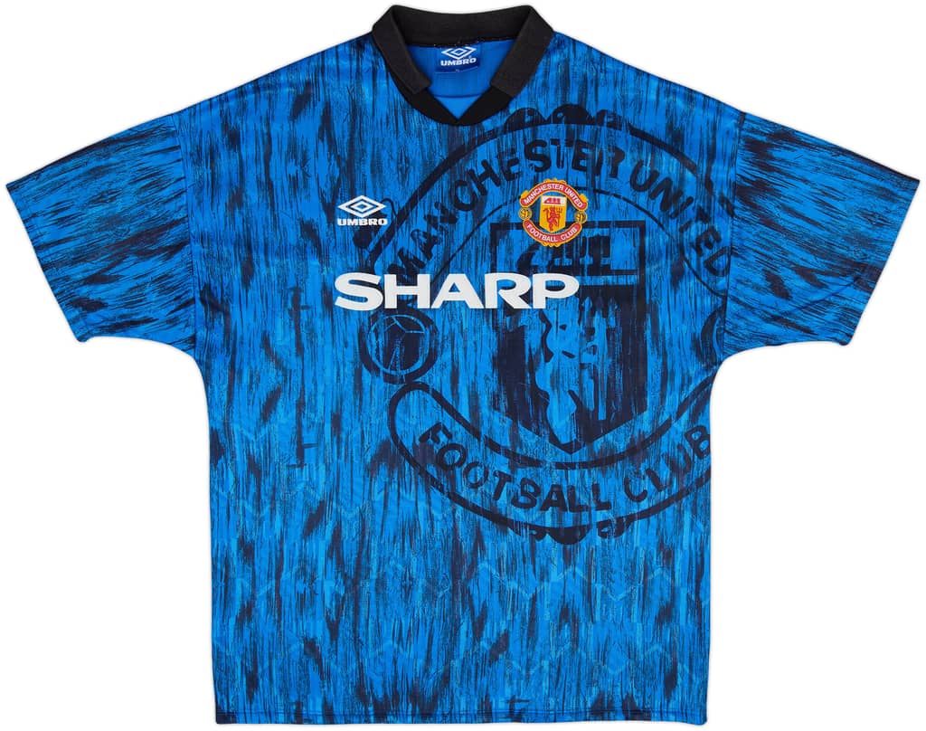 1992-93 Manchester United Away Shirt - 8/10 - (XL)