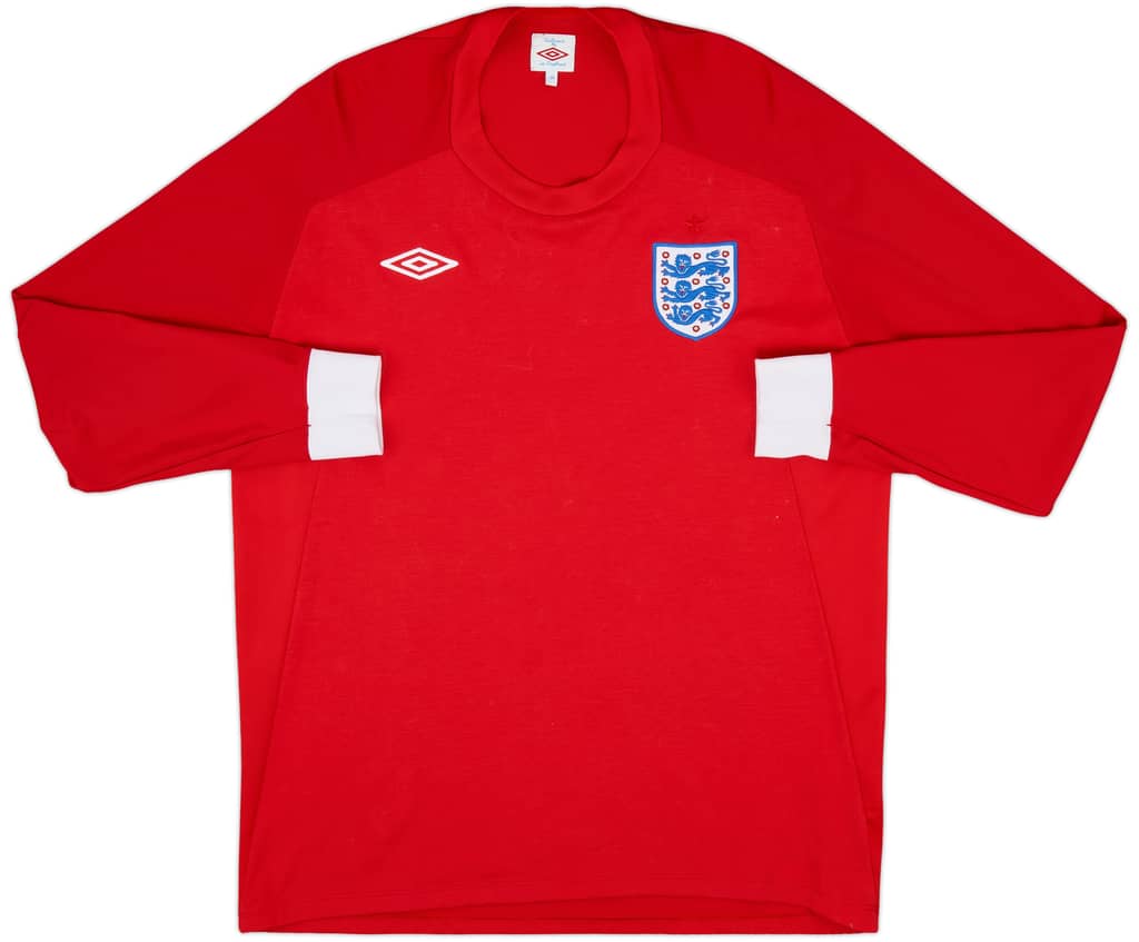 2010-11 England Away L/S Shirt - 8/10 - (XL)