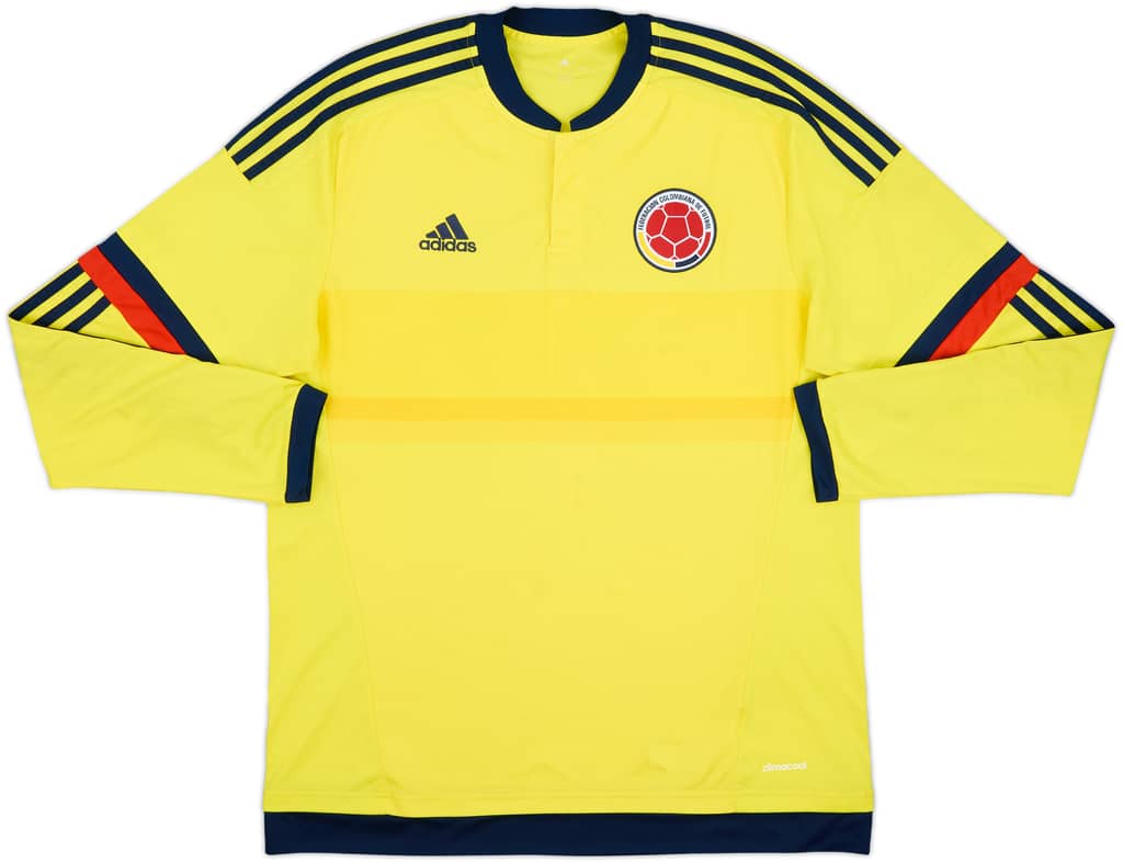 2015 Colombia Copa America Home L/S Shirt - 7/10 - (L)