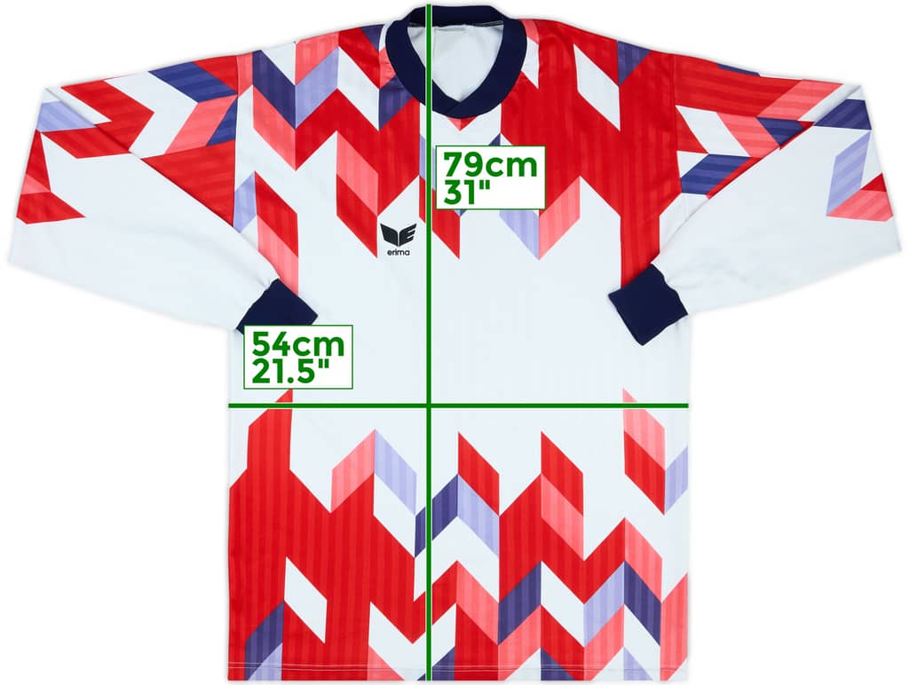 1990s Erima Template L/S Shirt - 9/10 - (L)