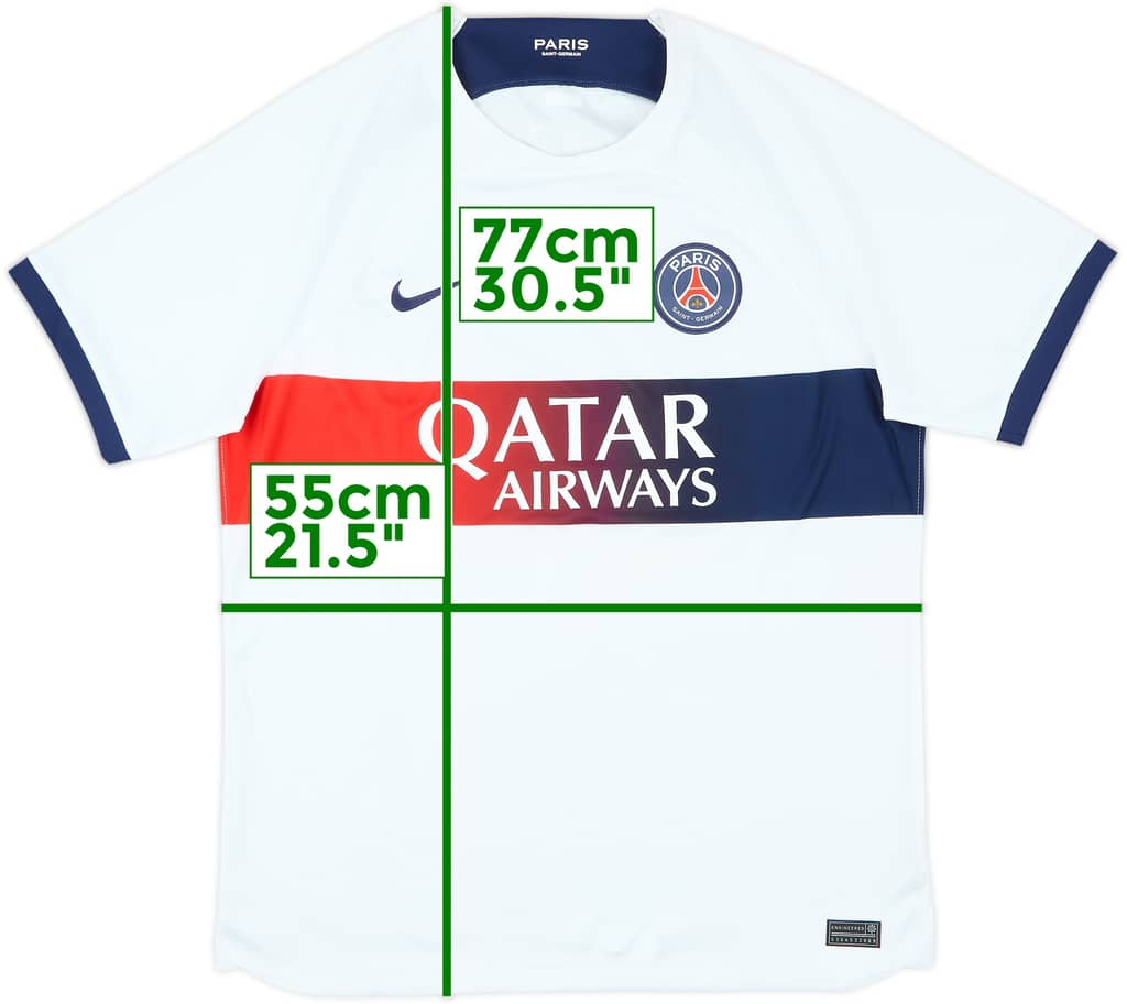 2023-24 Paris Saint-Germain Away Shirt - 9/10 - (L)