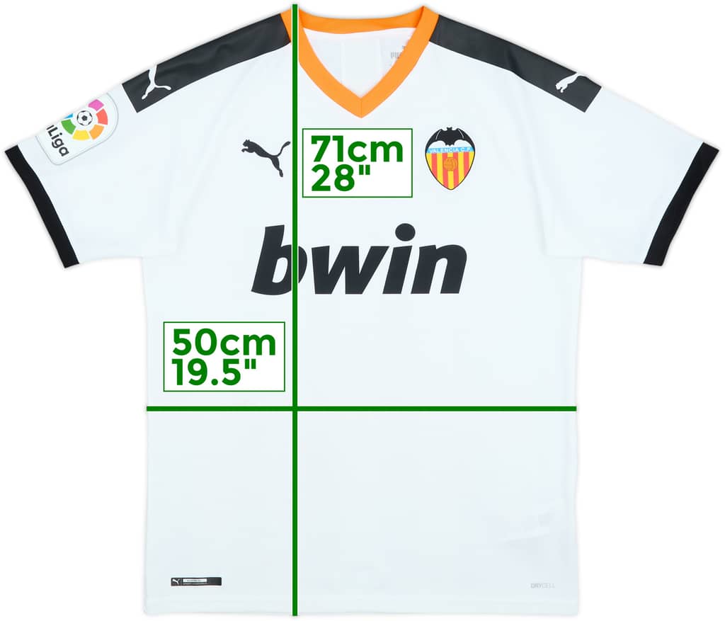 2019-20 Valencia Home Shirt - 7/10 - (M)