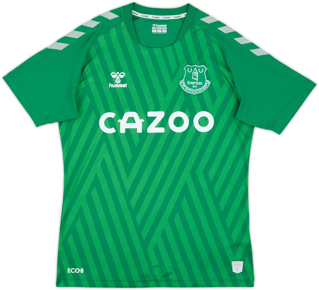 2021-22 Everton GK S/S Shirt - 8/10 - (M)