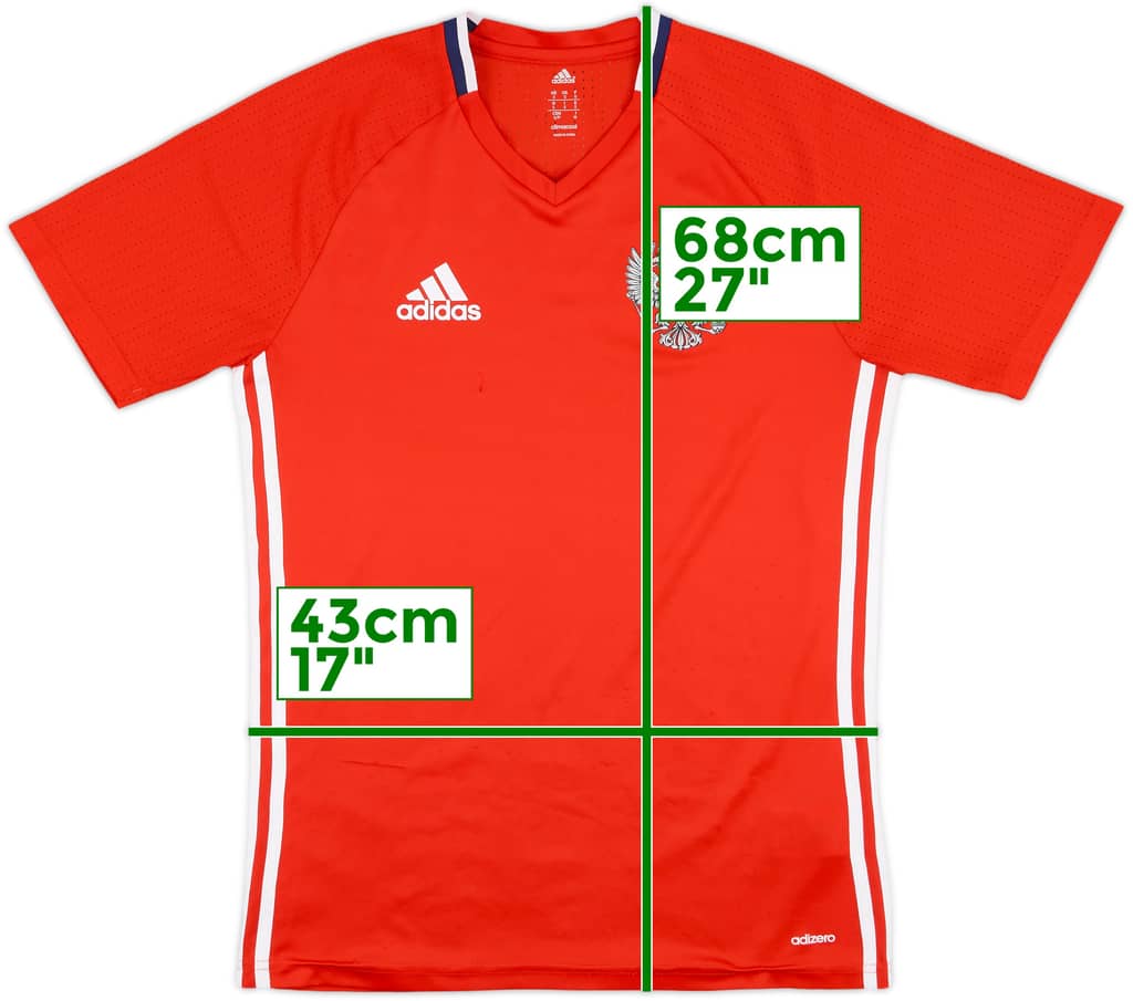 2016-17 Russia adizero Training Shirt - 8/10 - (S)