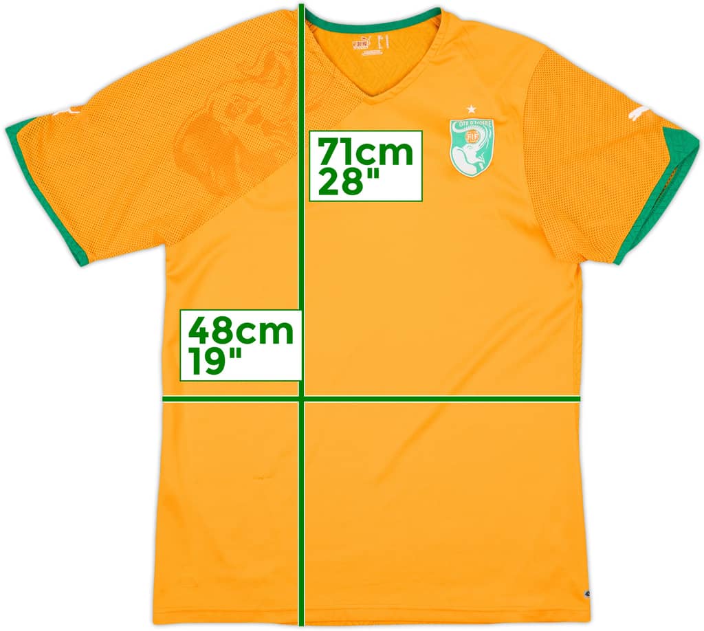 2010-11 Ivory Coast Home Shirt - 8/10 - (M)